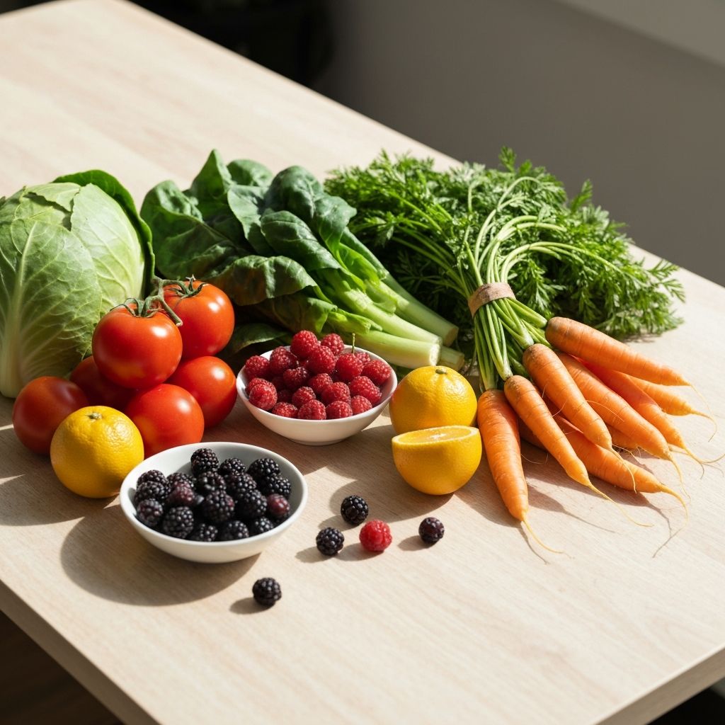 Frisches Obst und Gemüse